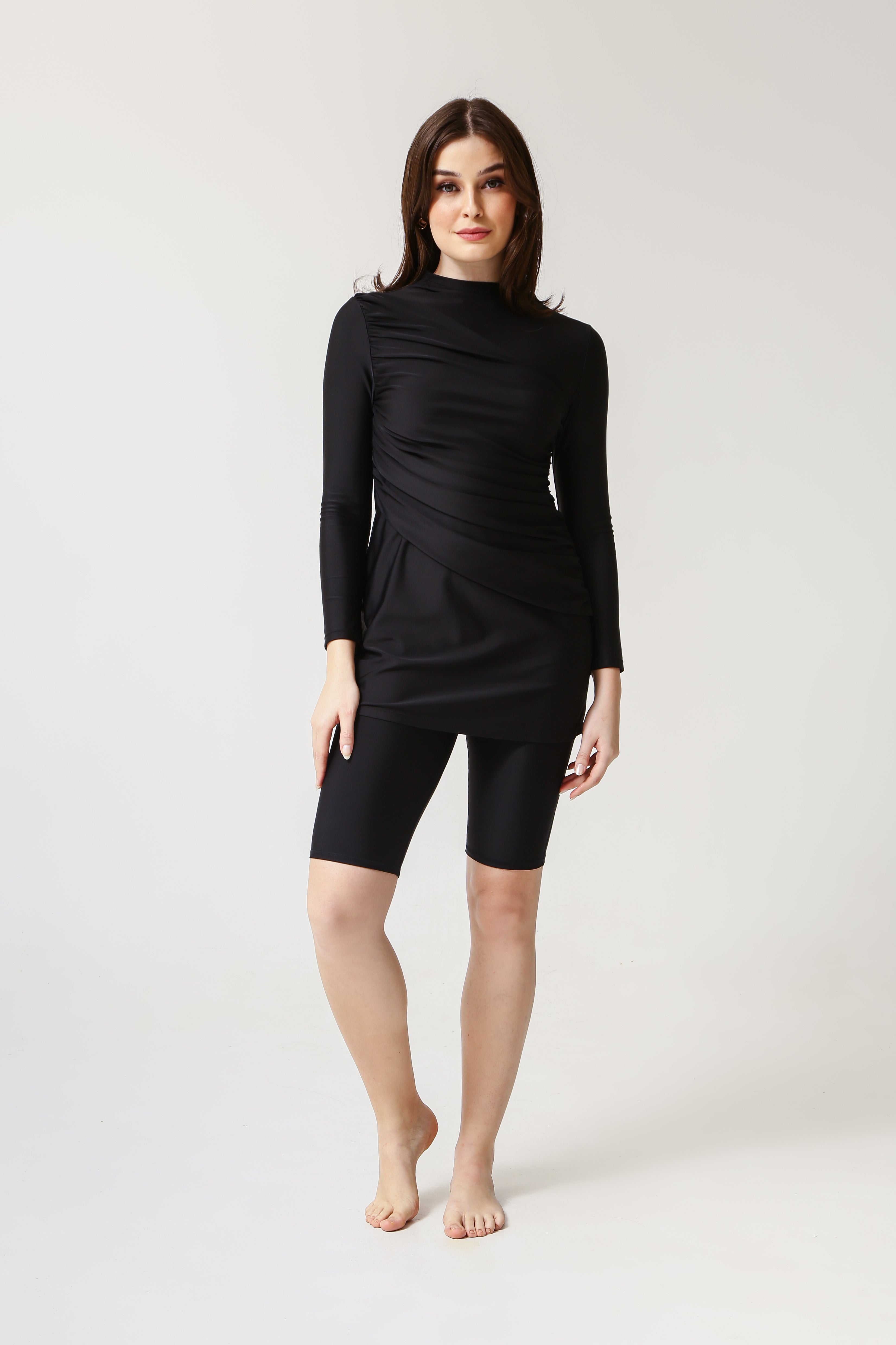 Diana Swim Dress with Shorts Lanuuk Modest Swimsuit Burkini